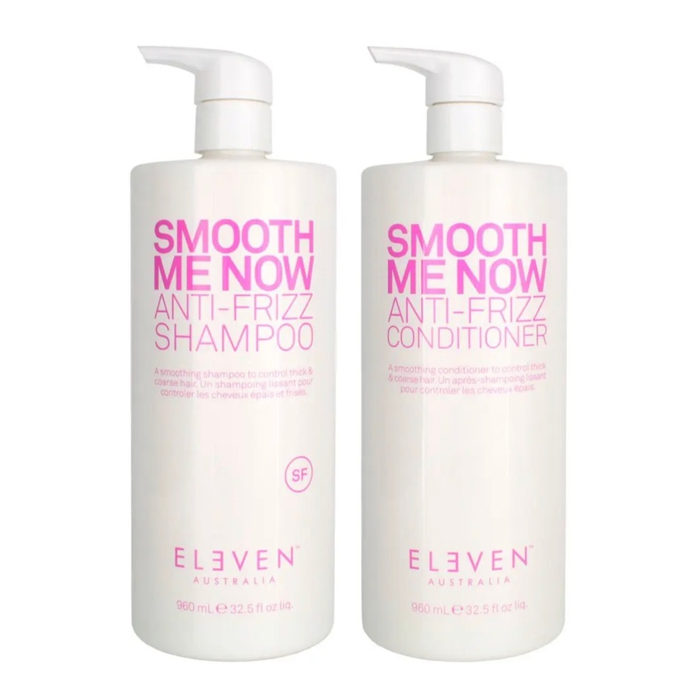 Eleven Australia Smooth Me Now Anti-Frizz Shampoo & Conditioner 32.5 FL OZ
